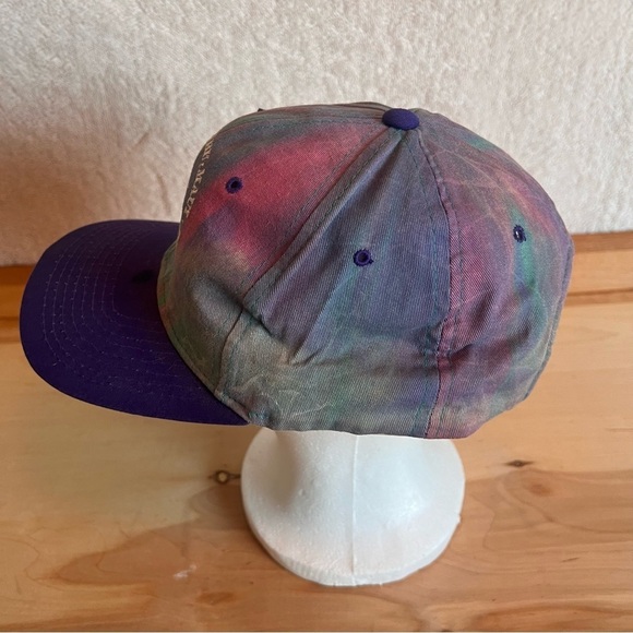 Vintage 90s Hawaii Hat Tie Dye Oahu Maui Lanai Molokai Kauai Tiki - Picture 4 of 6
